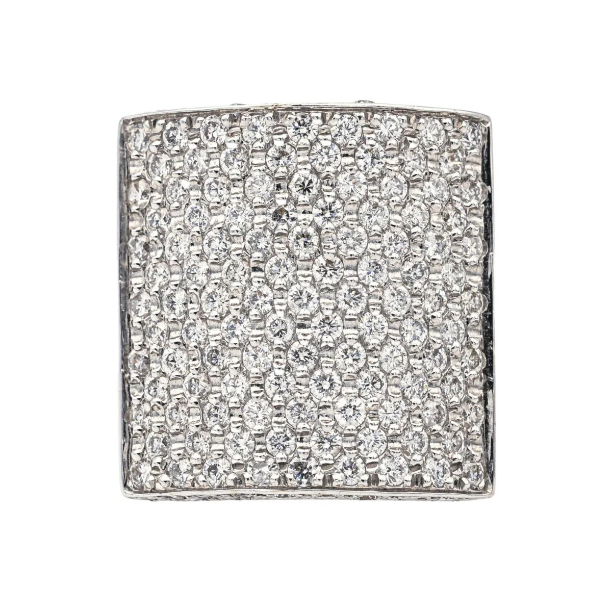 Ring at white gold and diamonds