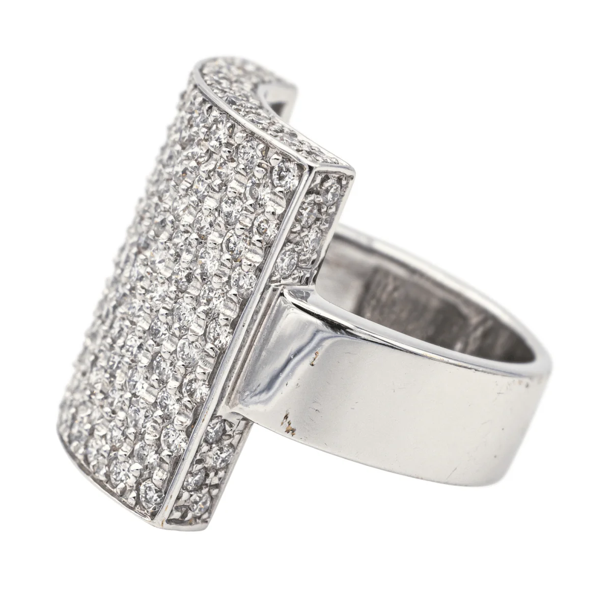 Ring at white gold and diamonds - Image 4