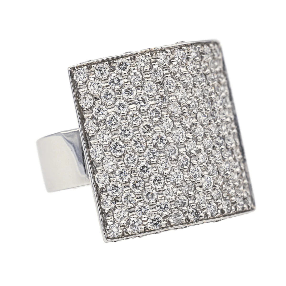 Ring at white gold and diamonds - Image 7