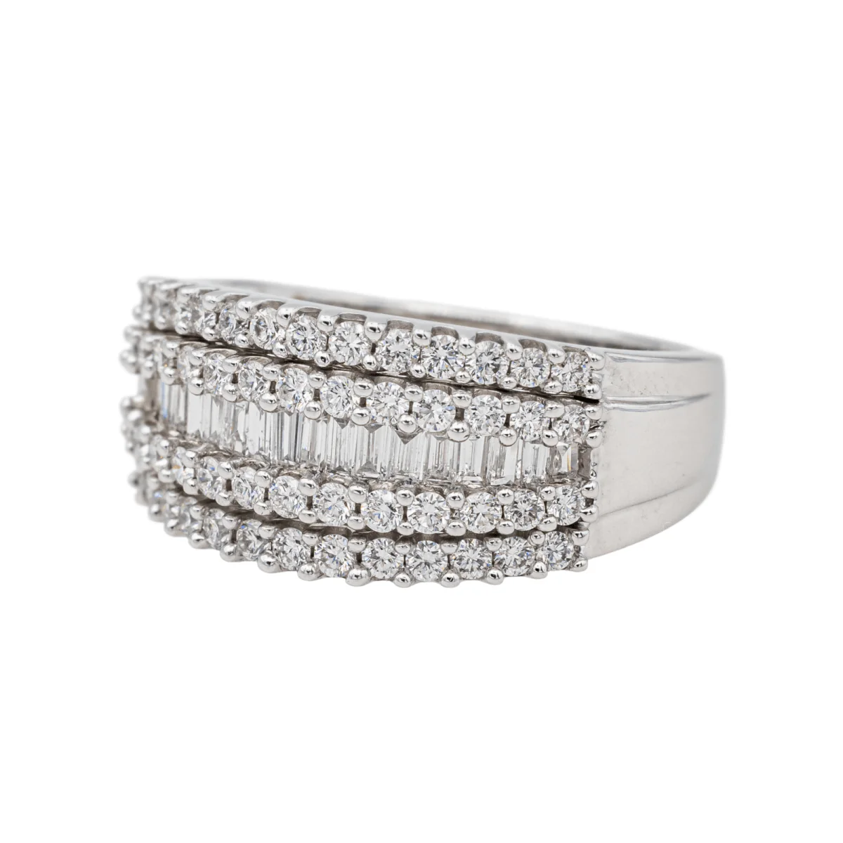 Ring at white gold and diamonds - Image 3