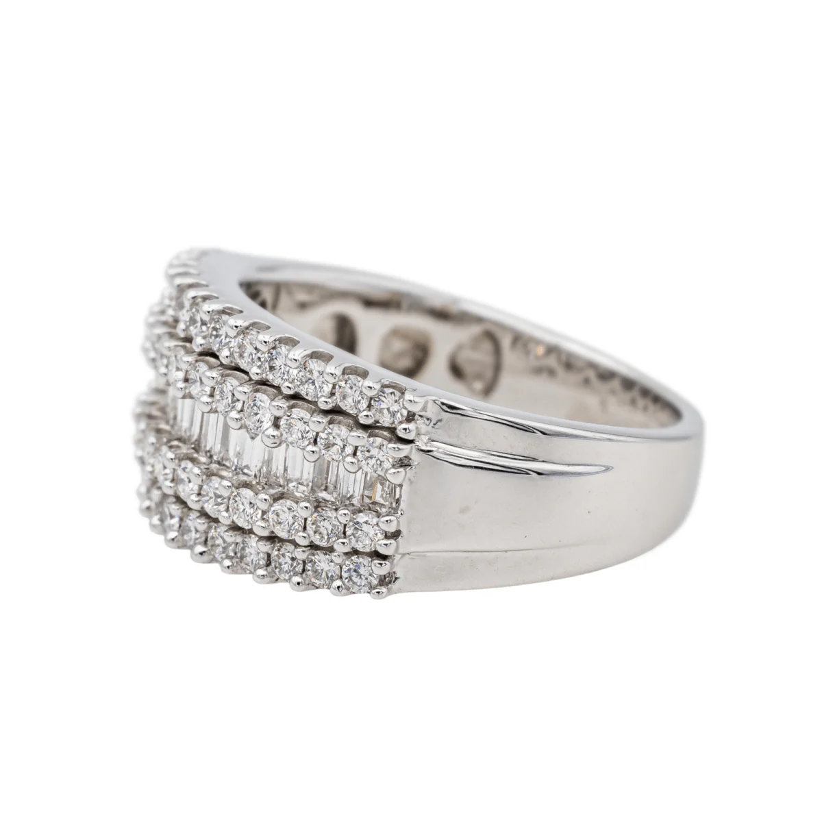 Ring at white gold and diamonds - Image 4