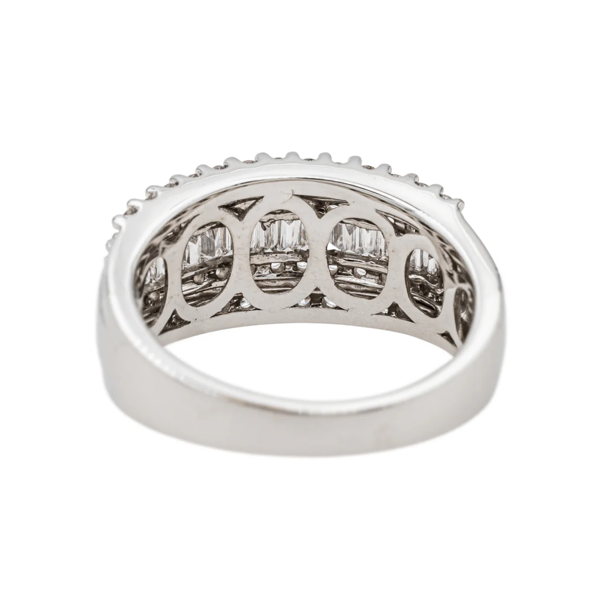 Ring at white gold and diamonds - Image 5