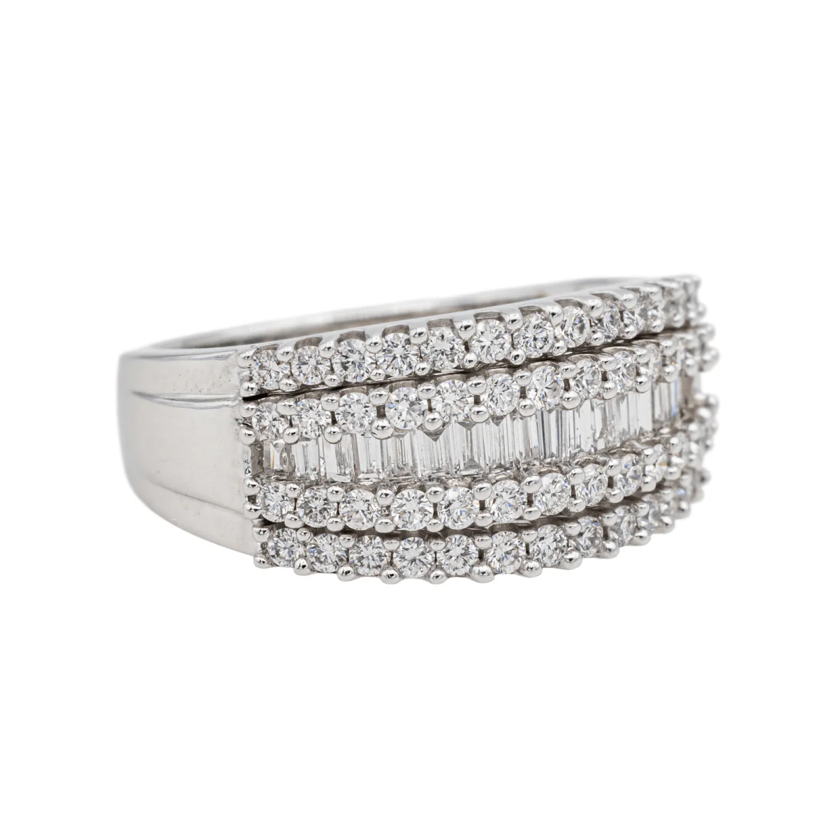 Ring at white gold and diamonds - Image 6