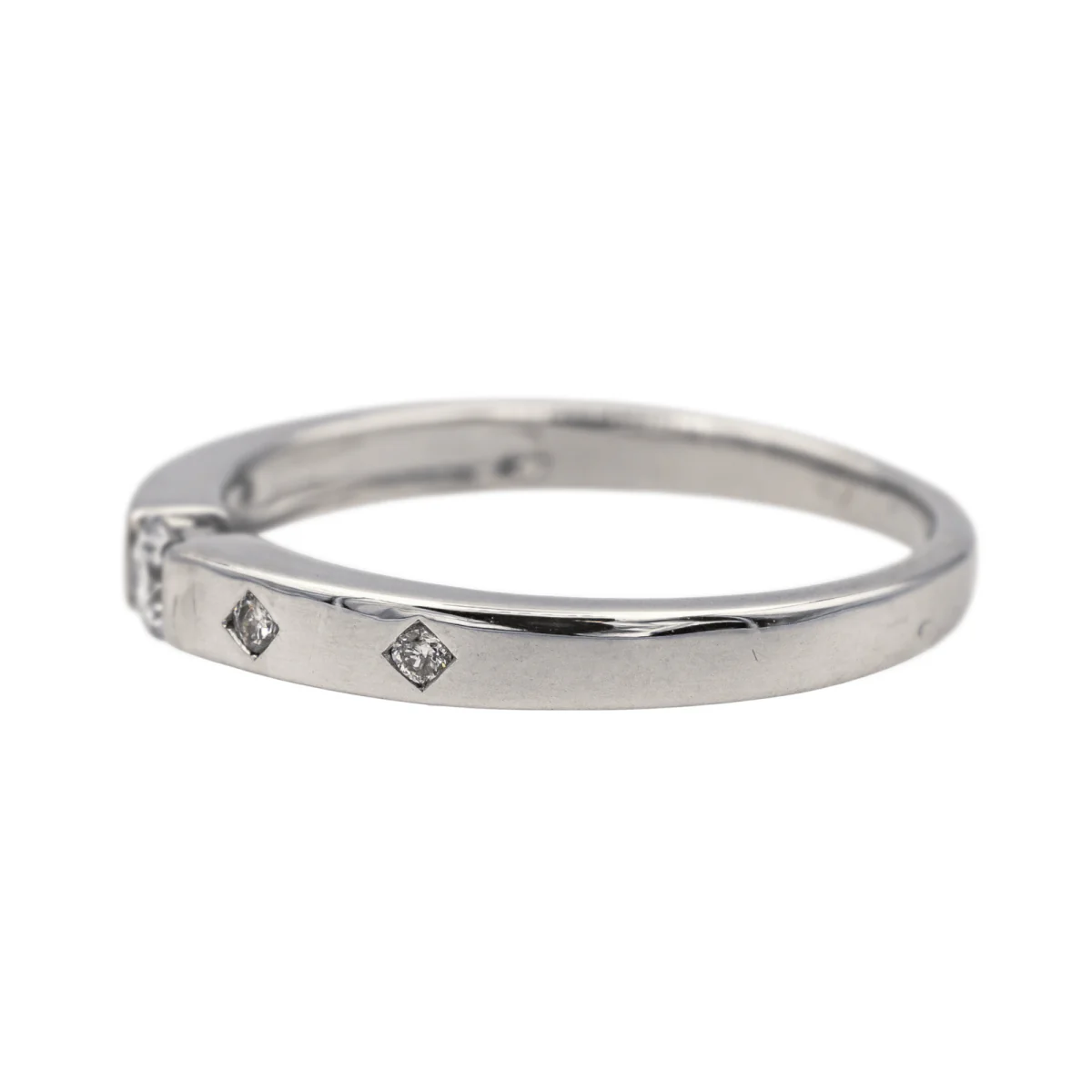 Ring at white gold and diamonds - Image 4