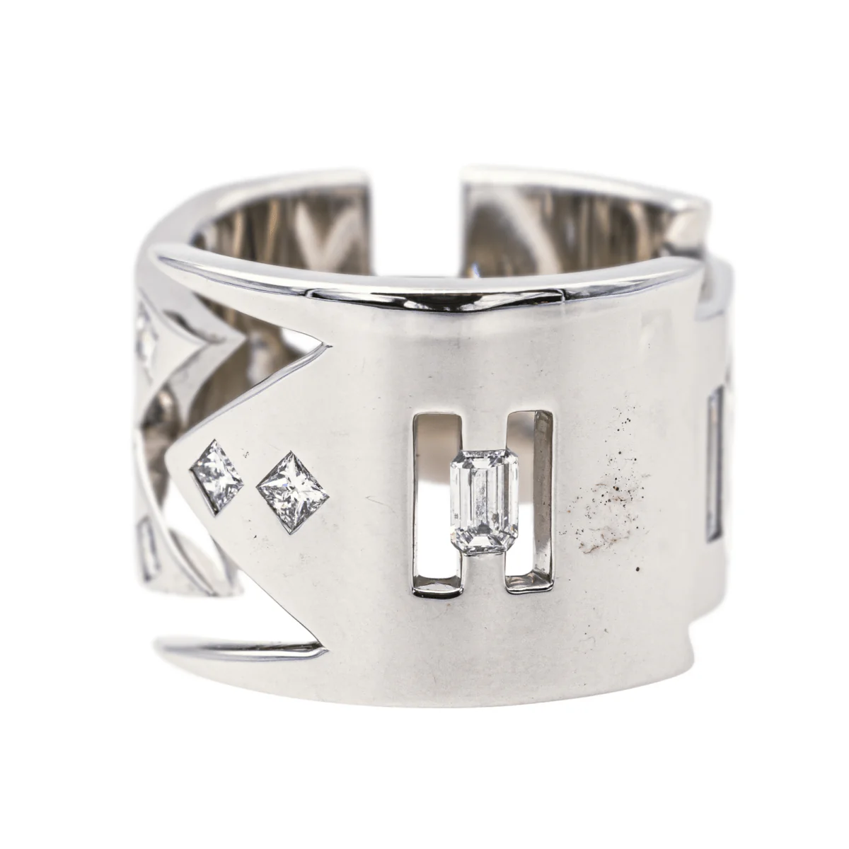 Ring Headband in white gold and diamonds - Image 4