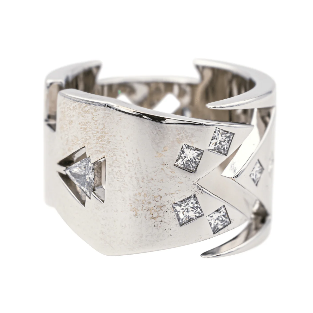 Ring Headband in white gold and diamonds - Image 7