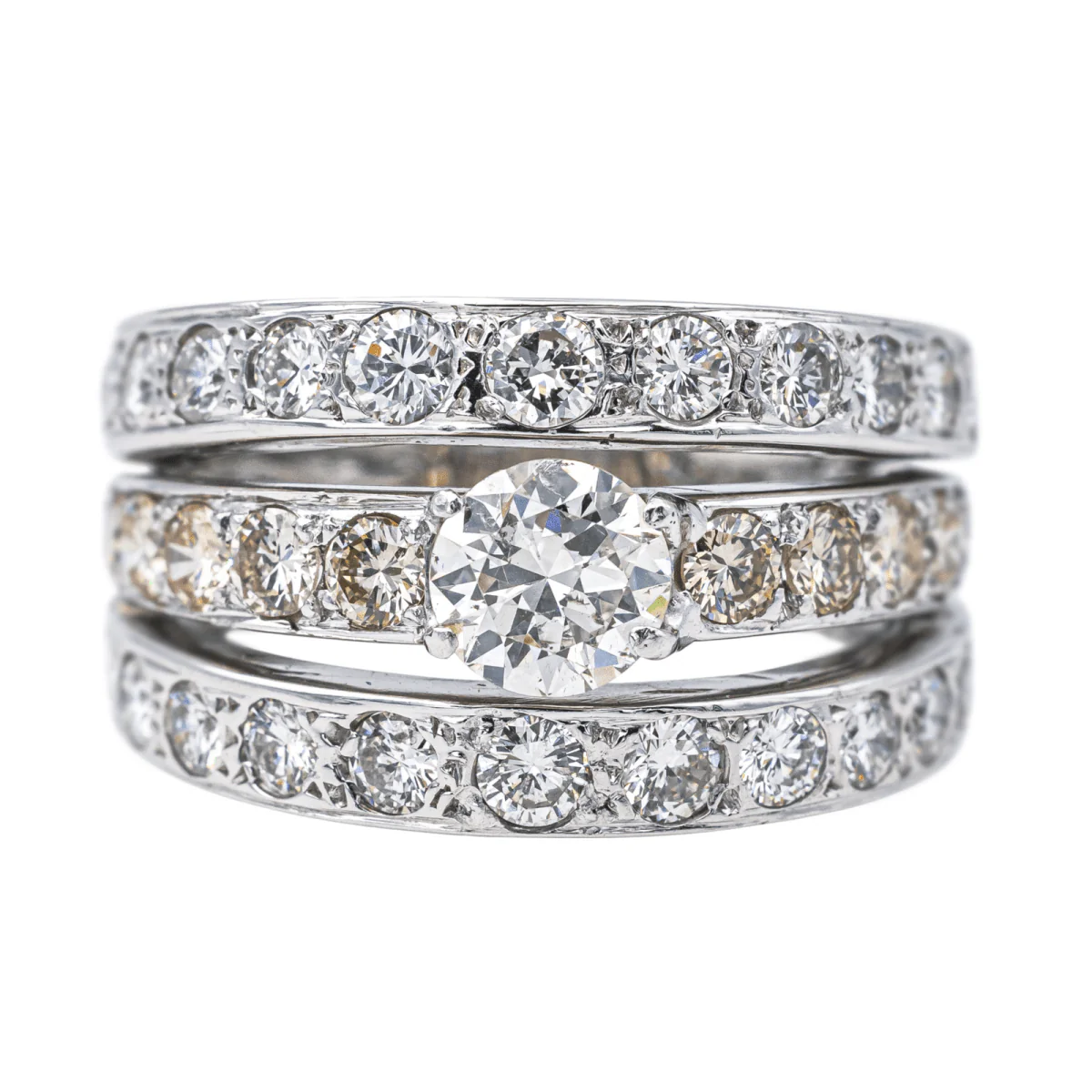 Ring Headband in white gold and diamonds