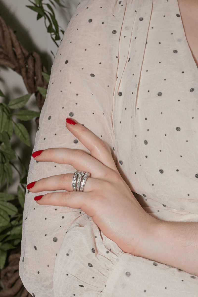 Ring Headband in white gold and diamonds - Image 2