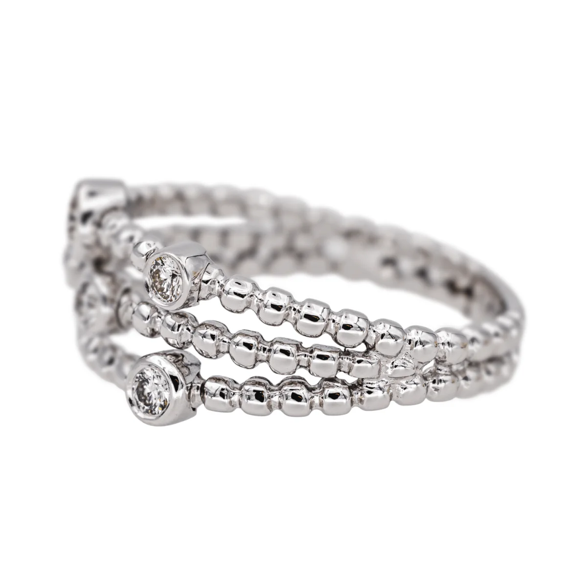 Ring in white gold and diamonds. - Image 4
