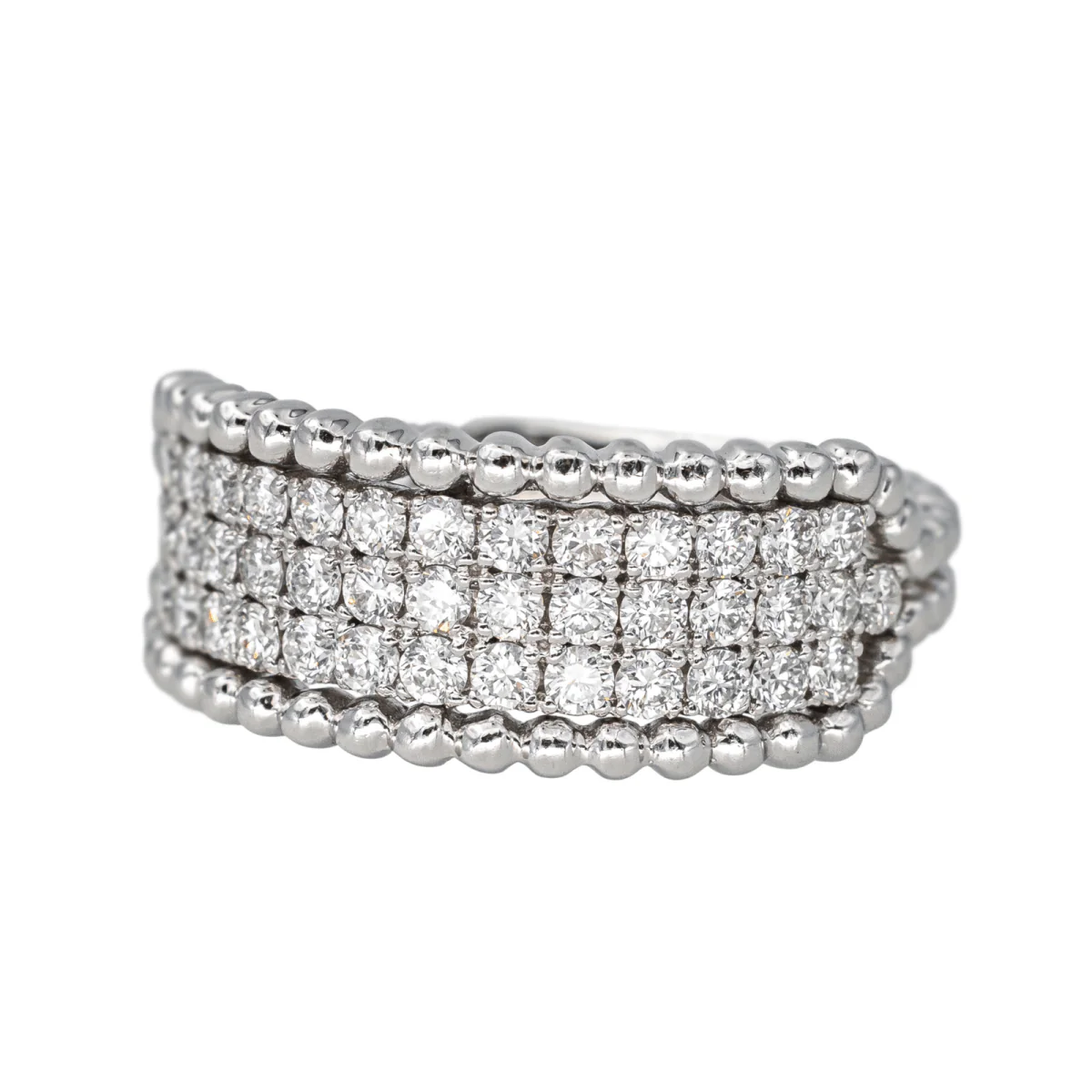 Pavée ring in white gold and diamonds - Image 3