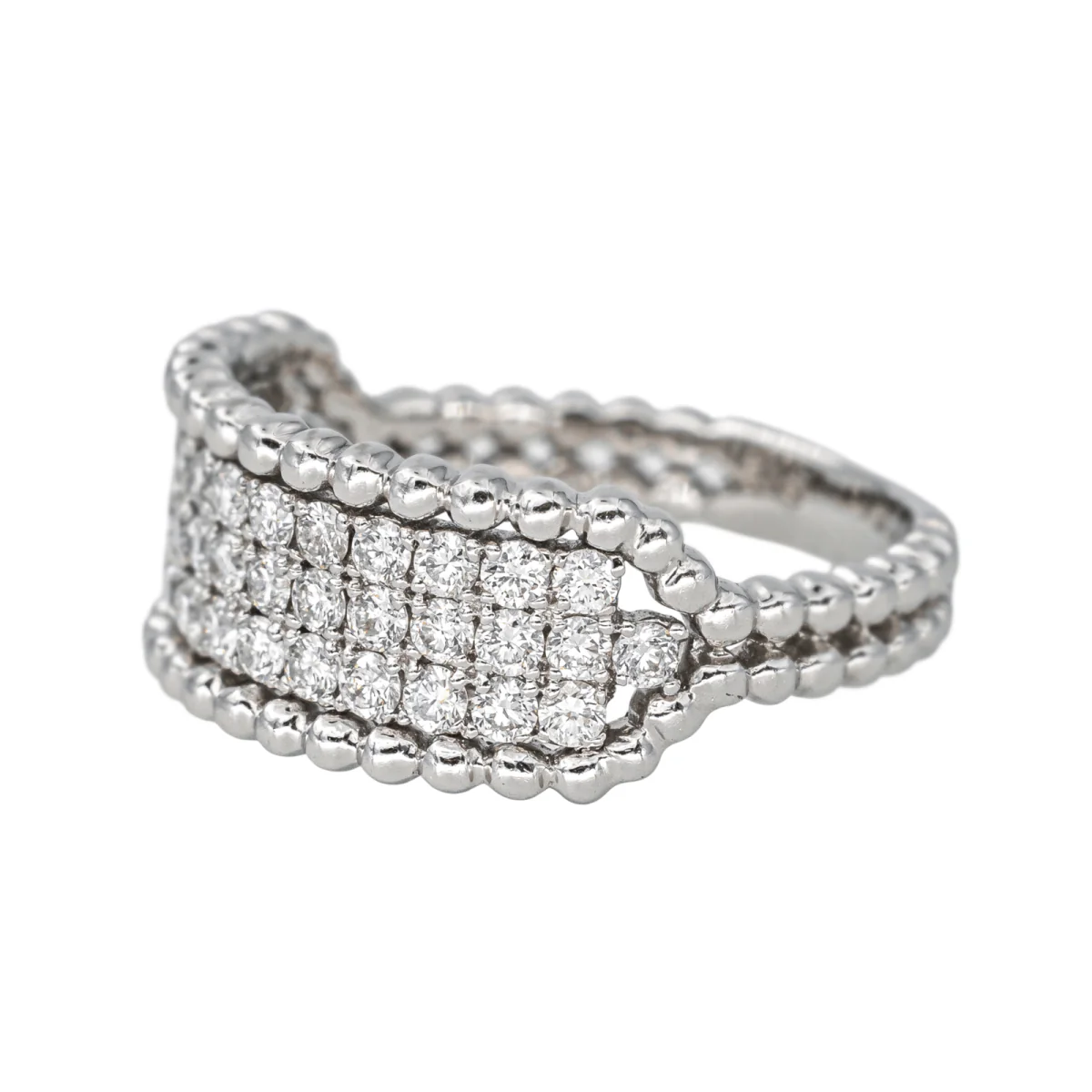 Pavée ring in white gold and diamonds - Image 4
