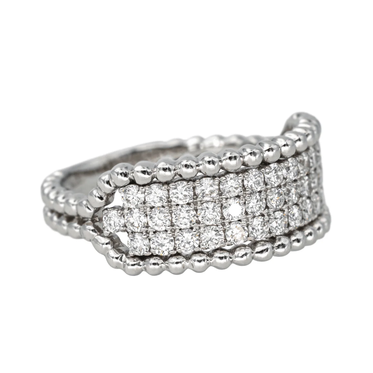 Pavée ring in white gold and diamonds - Image 6