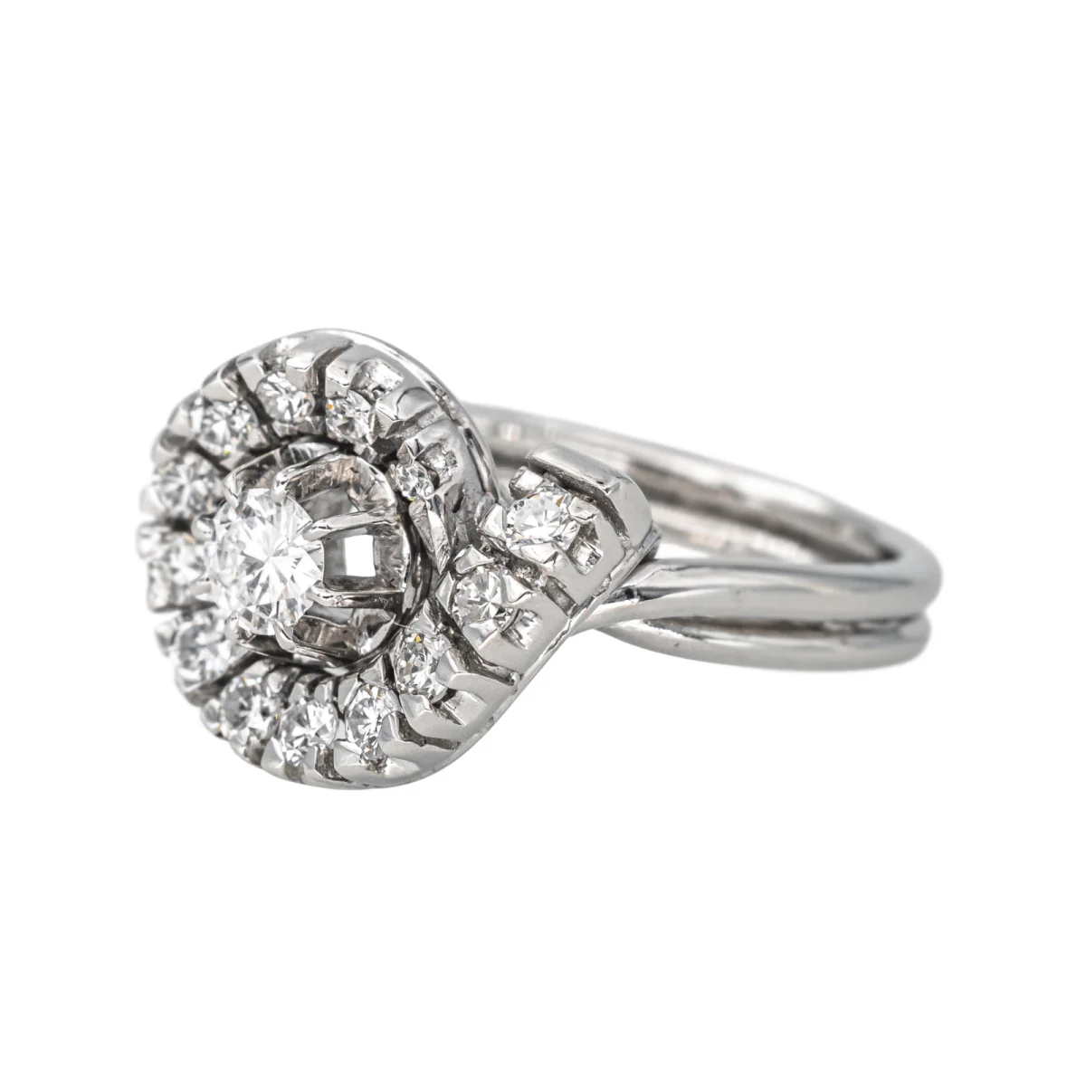 Entourage ring in white gold and diamonds - Image 3