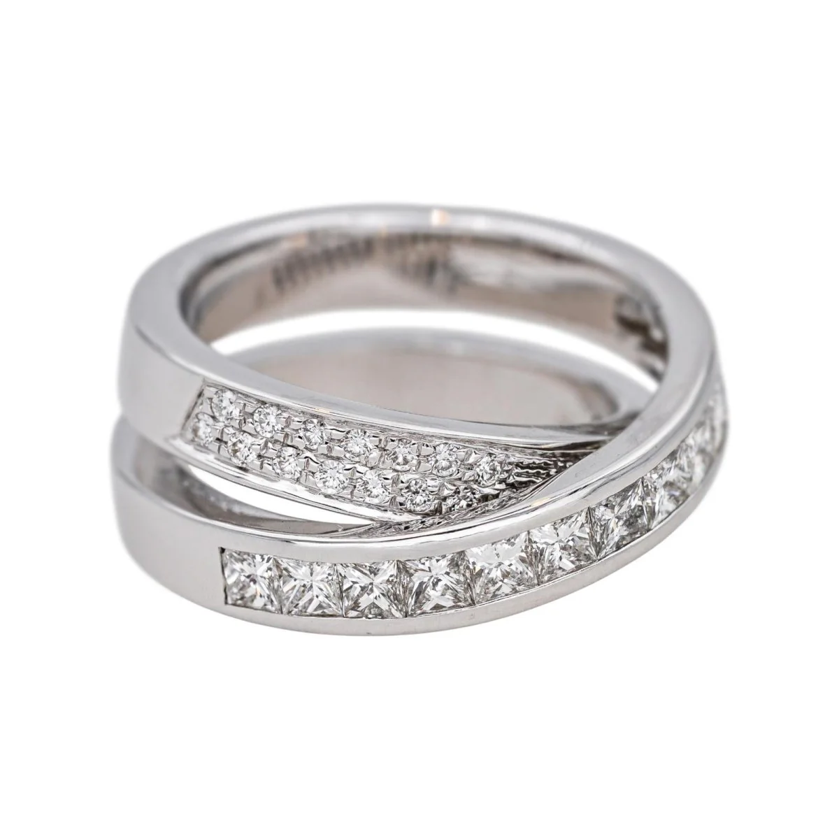 Pavée ring in white gold and diamonds - Image 6