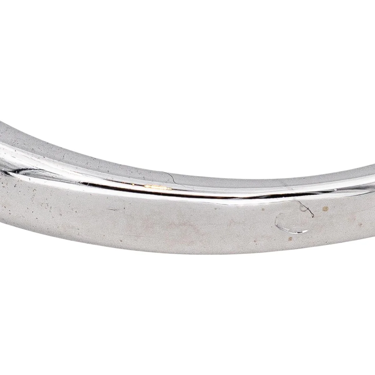 Solitaire ring in white gold and diamonds - Image 7