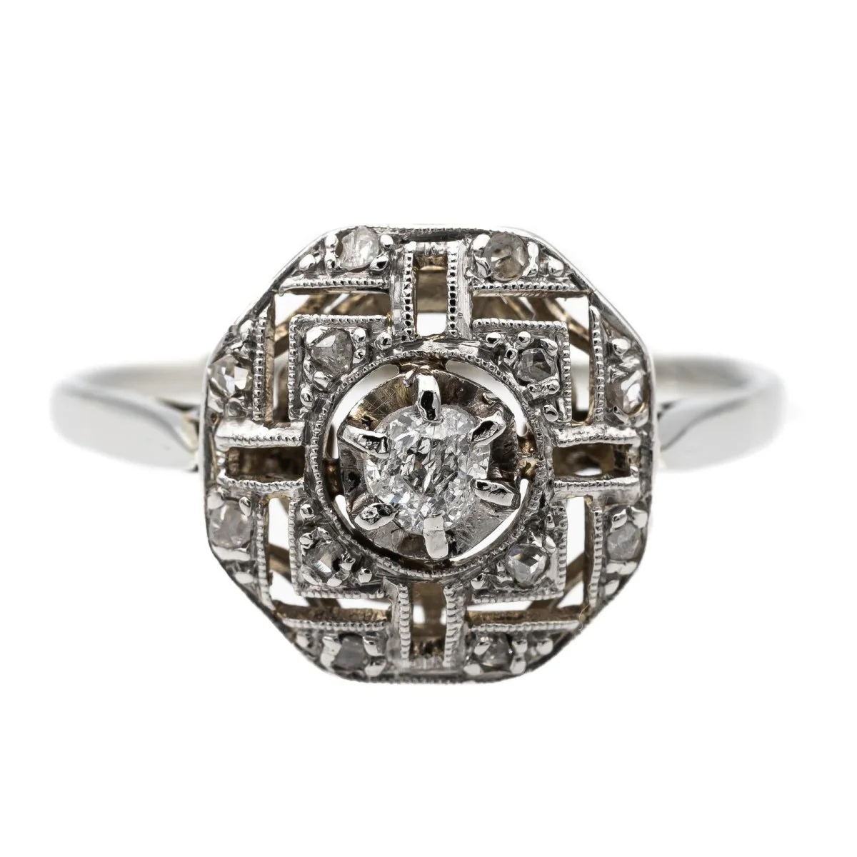 White Gold Diamond Ring