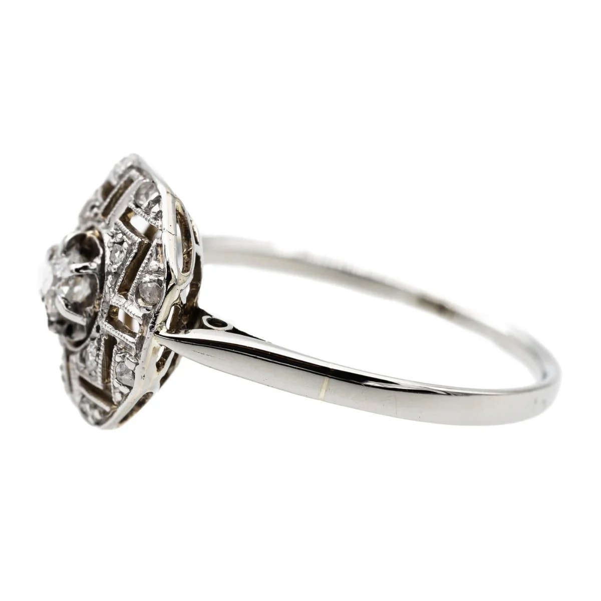 White Gold Diamond Ring - Image 4