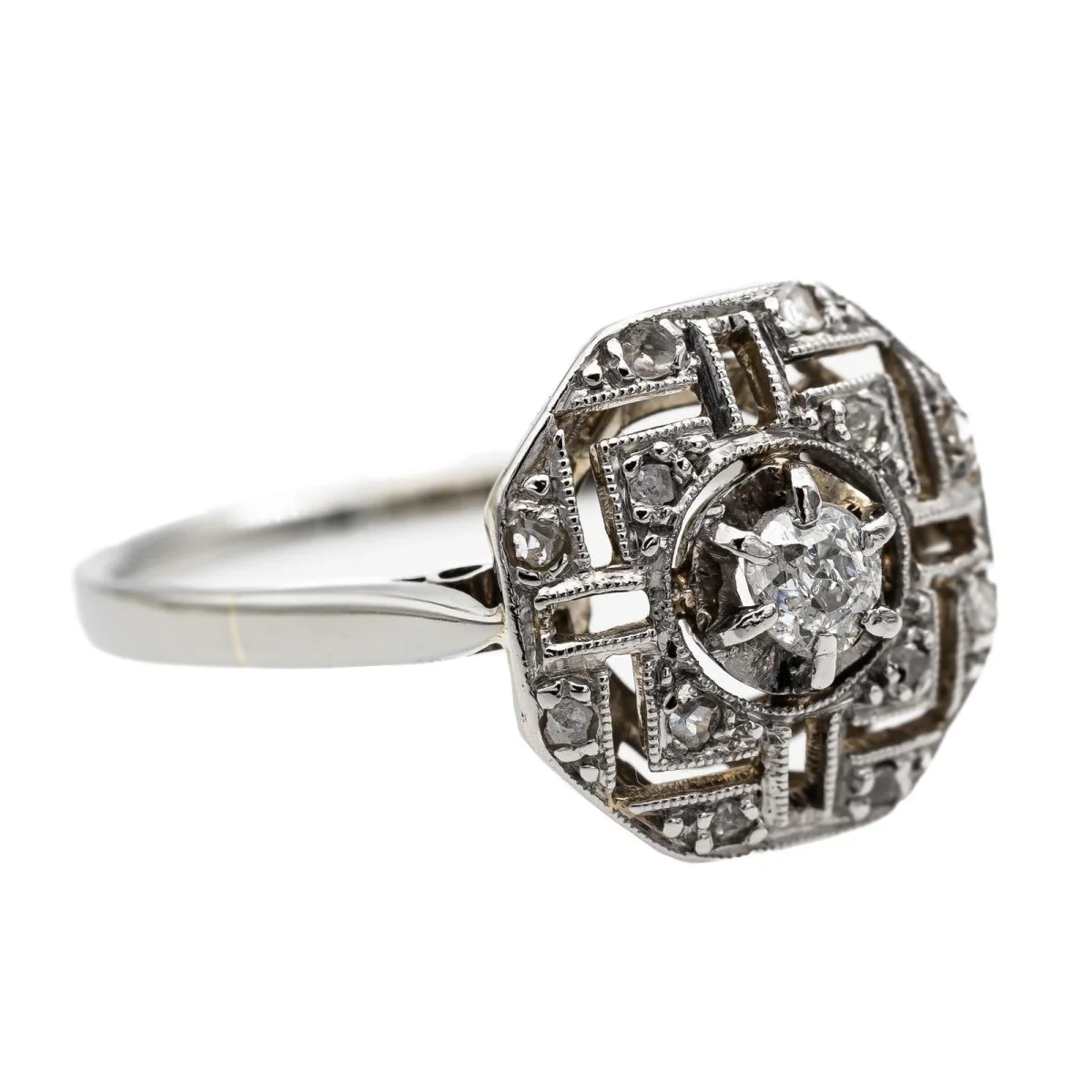 White Gold Diamond Ring - Image 7