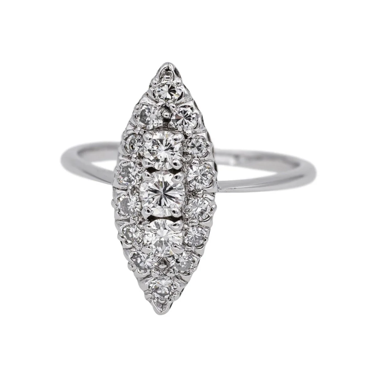 Ring White gold diamond - Image 3