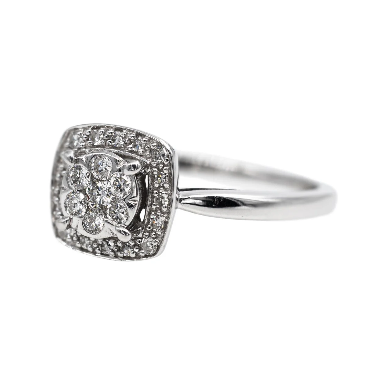 White Gold Diamond Ring - Image 3