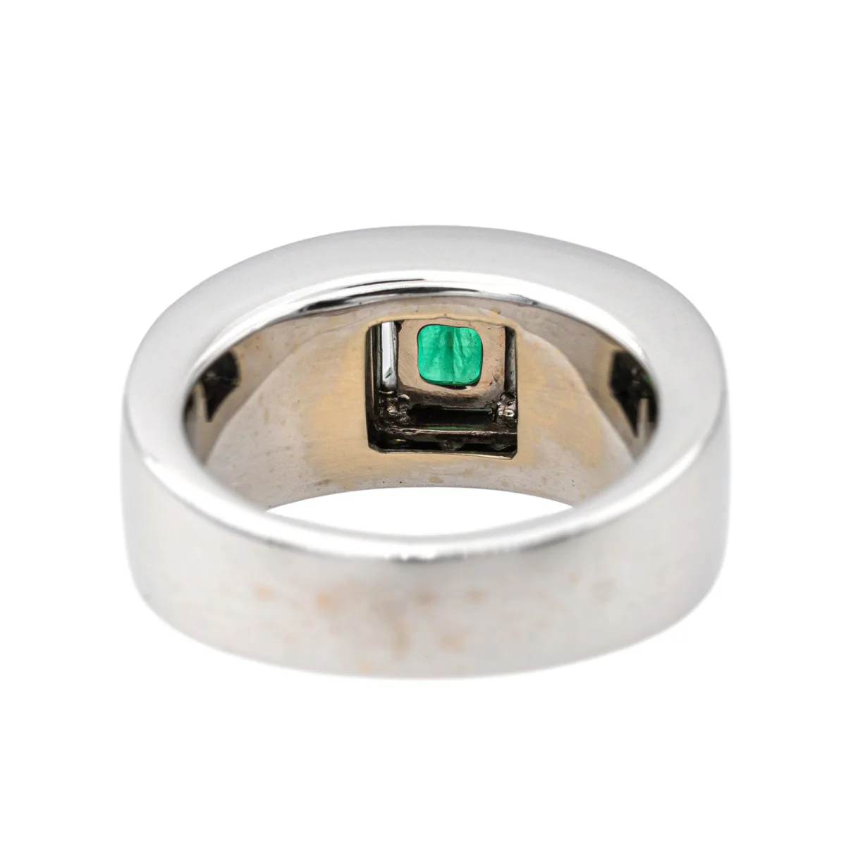 Ring Emerald white gold - Image 5