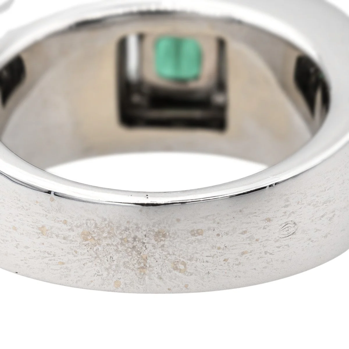 Ring Emerald white gold - Image 7