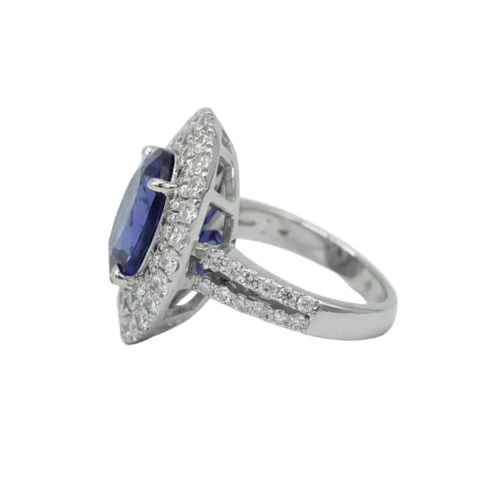 White gold, tanzanite and diamond Entourage ring - Image 3