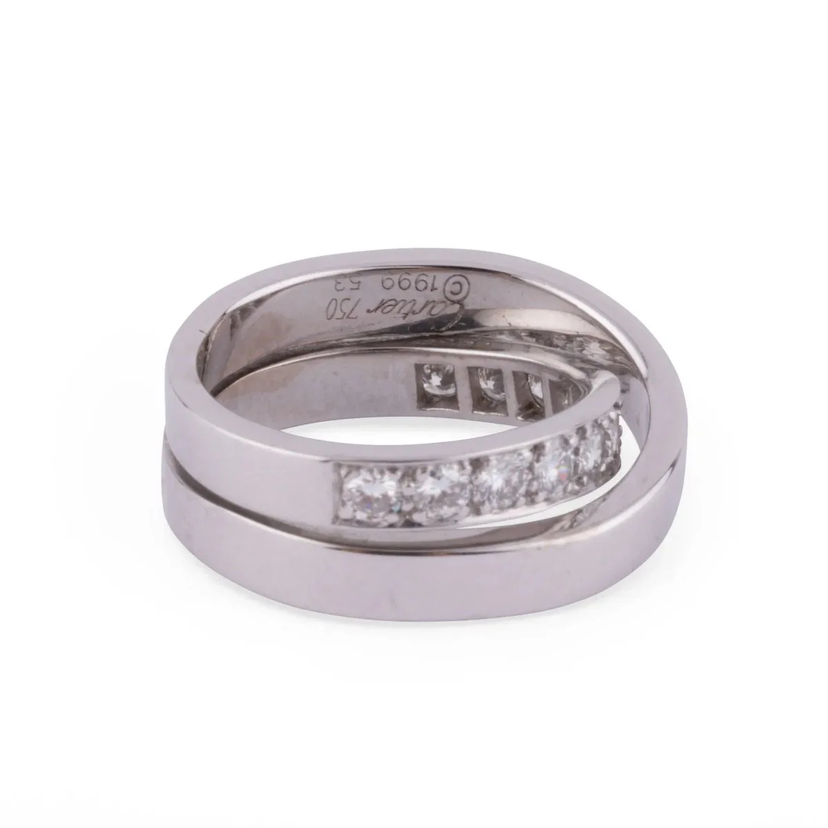 White gold and diamond ring from Cartier, Nouvelle Vague model - Image 4