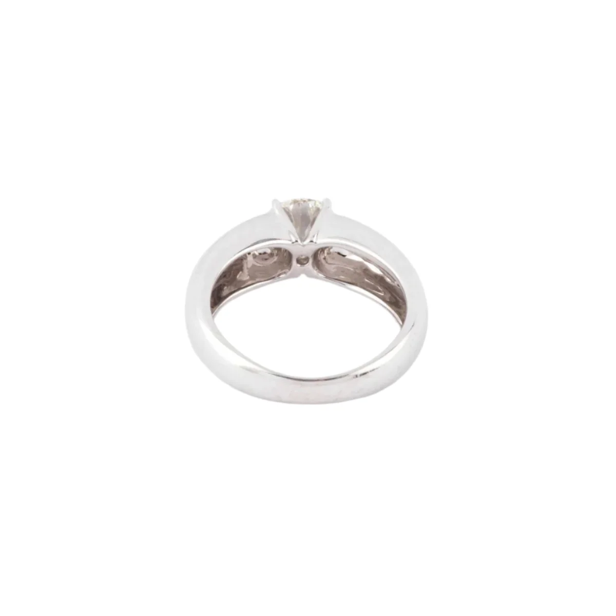 Solitaire ring in white gold and 1.11 carat diamond - Image 3