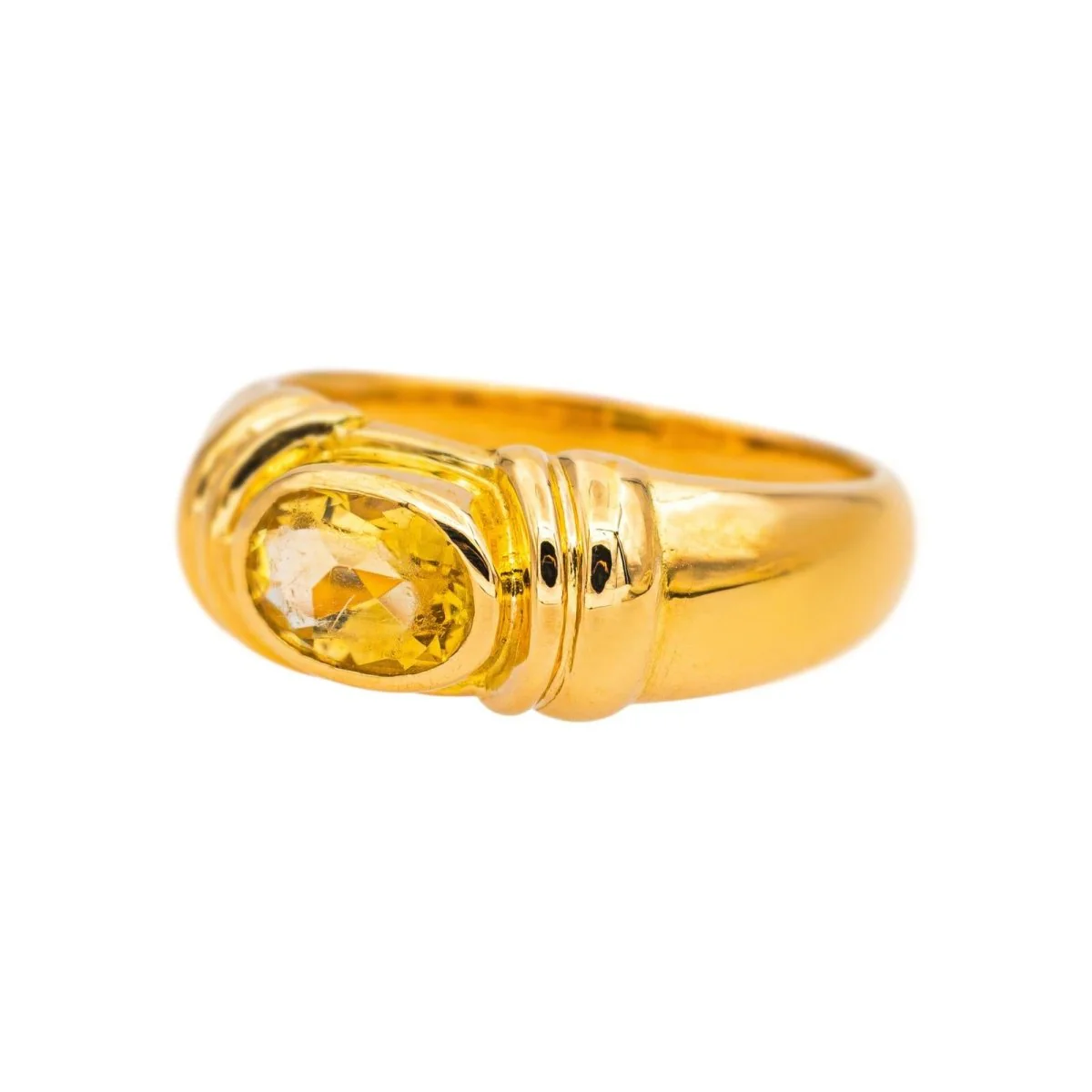 Ring Yellow gold citrine - Image 3