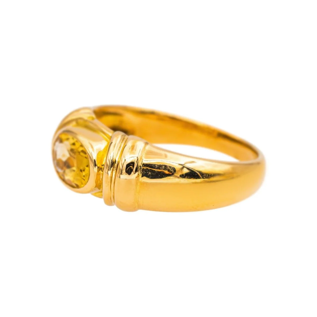 Ring Yellow gold citrine - Image 4
