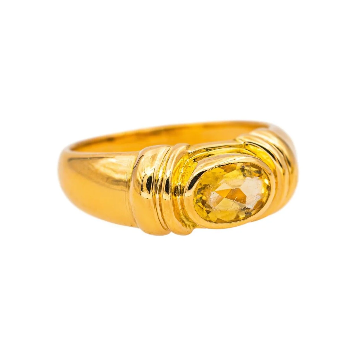 Ring Yellow gold citrine - Image 6