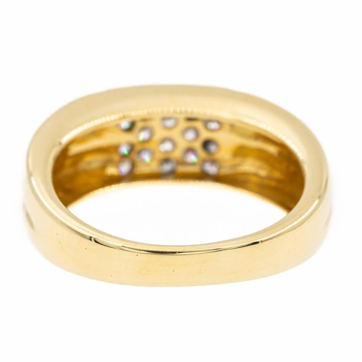 Yellow gold diamond ring - Image 5