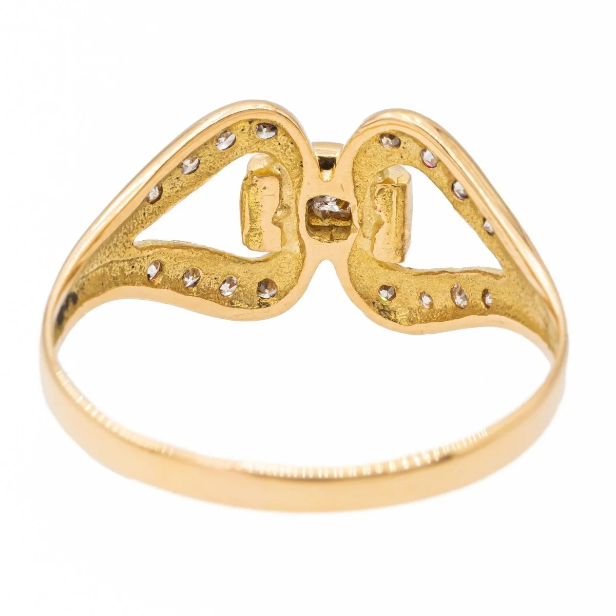 Yellow gold and diamond ring - Image 4