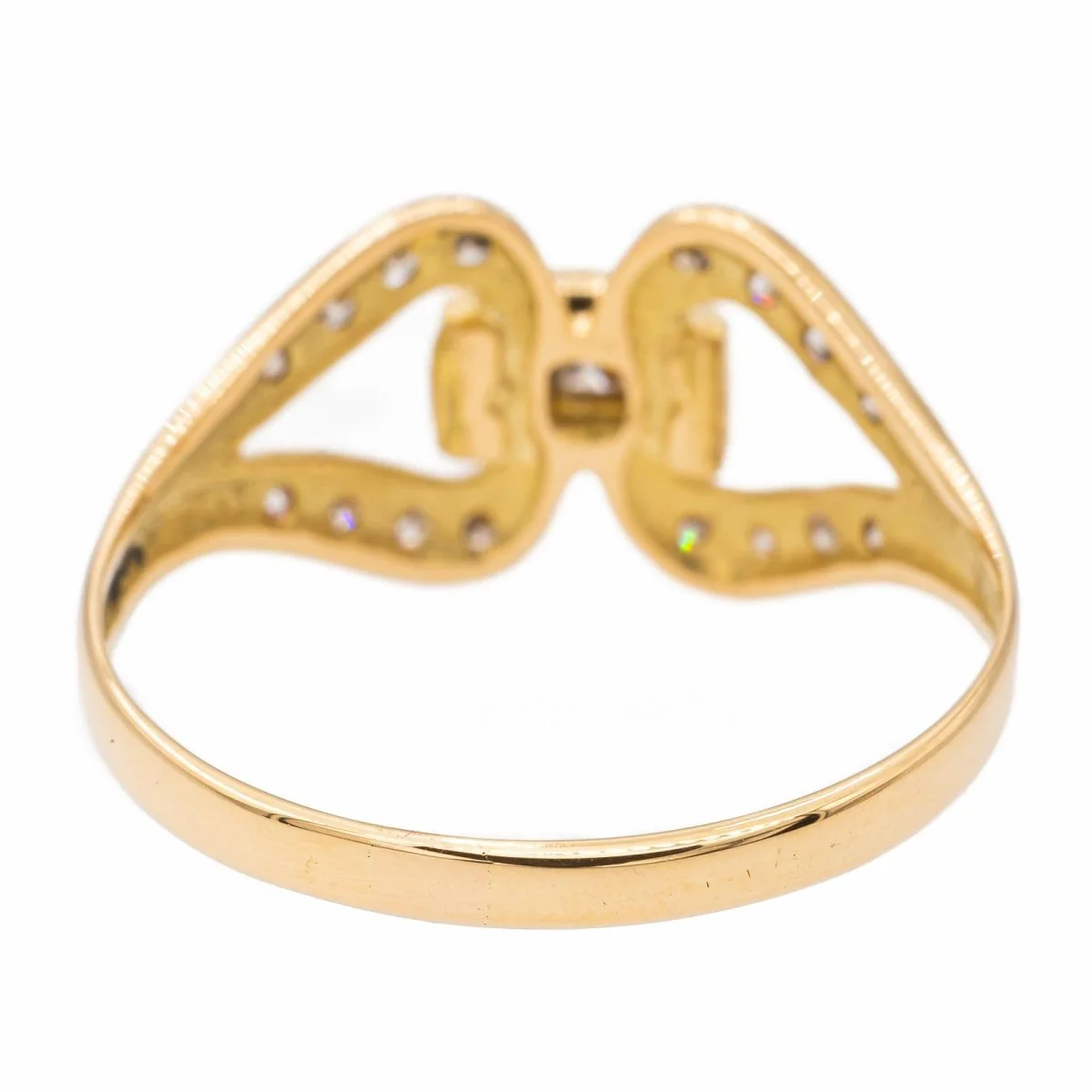Yellow gold and diamond ring - Image 5