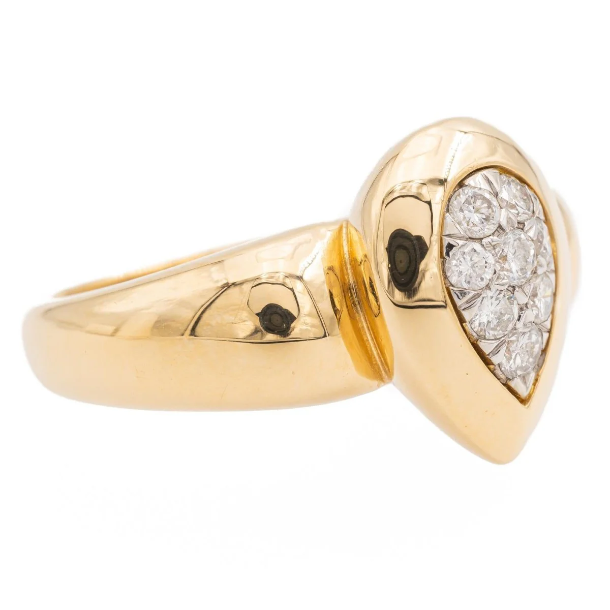 Yellow gold and diamond ring - Image 7
