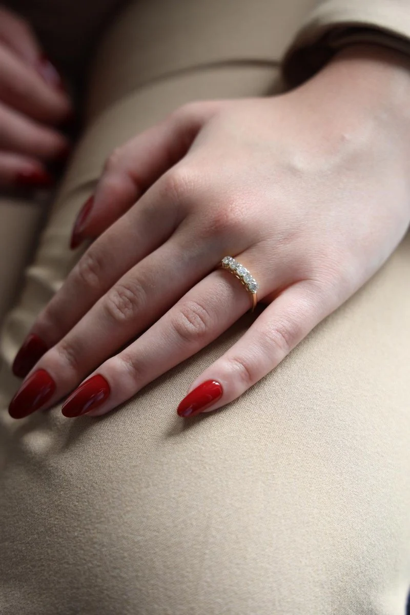 Yellow Gold Diamond Ring - Image 2