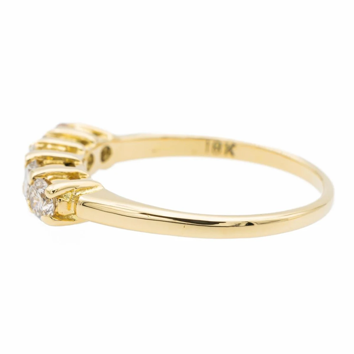 Yellow Gold Diamond Ring - Image 4