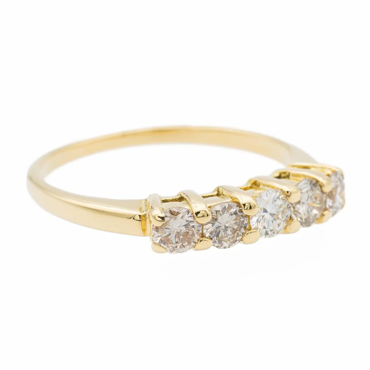Yellow Gold Diamond Ring - Image 7