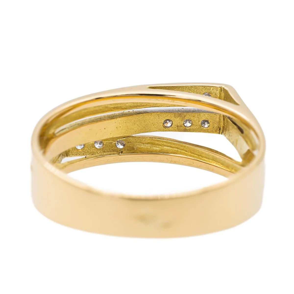 Yellow Gold Diamond Ring - Image 5