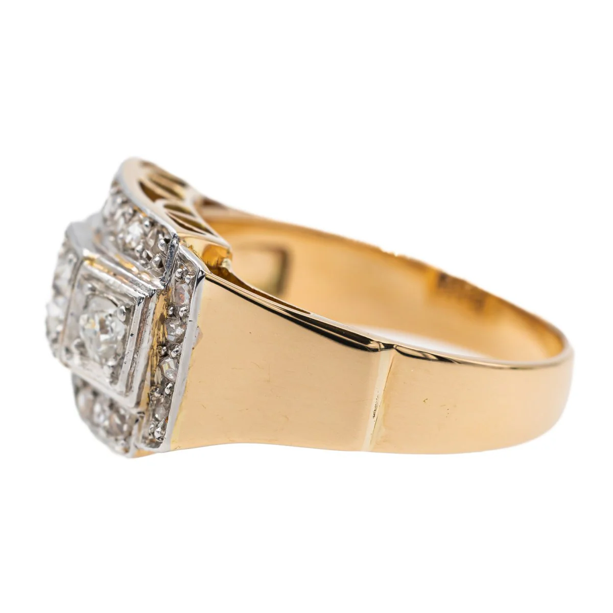 Yellow Gold Diamond Ring - Image 3