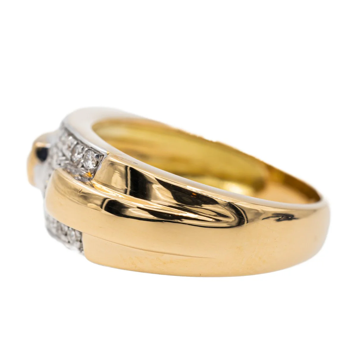 Yellow Gold, White Gold, and Diamond Ring - Image 4