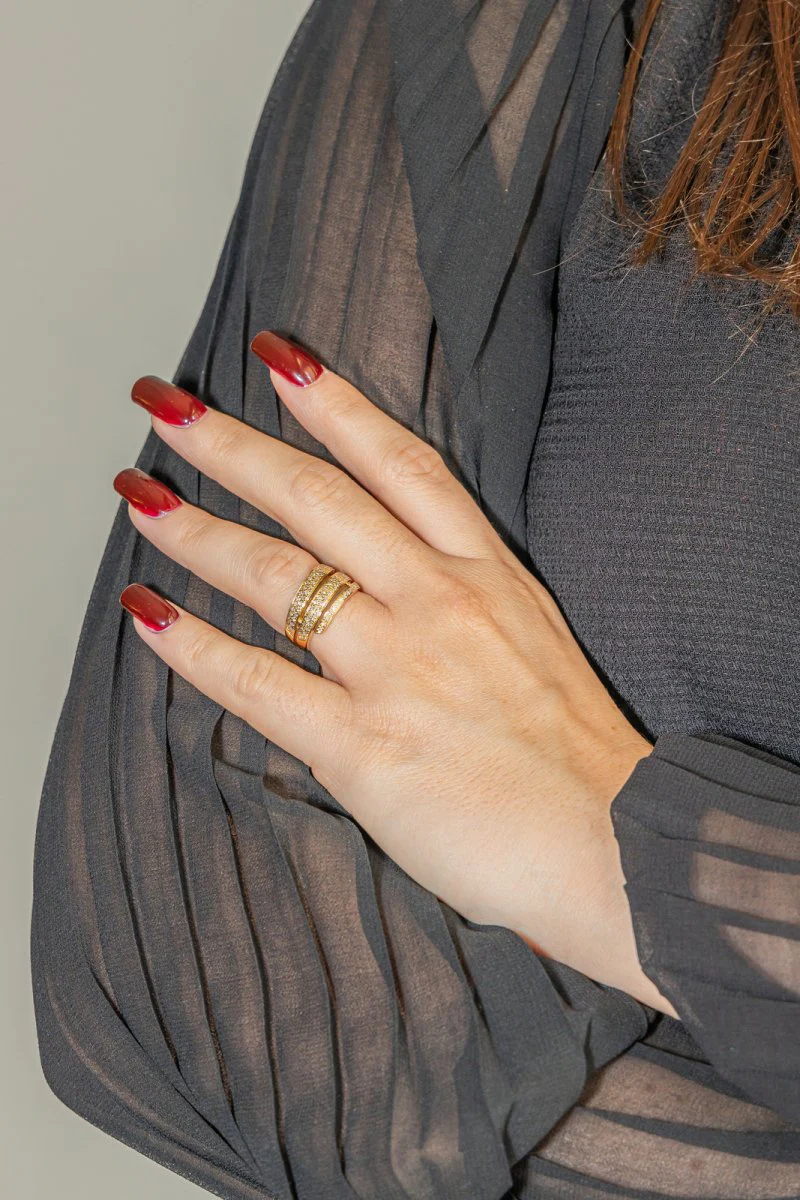 Yellow Gold Diamond Ring - Image 2