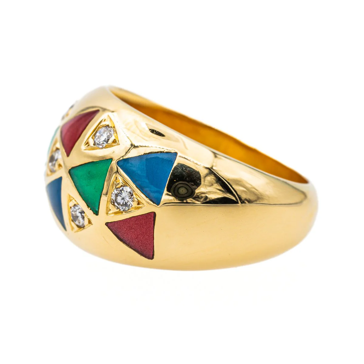 Ring Yellow gold diamond - Image 4