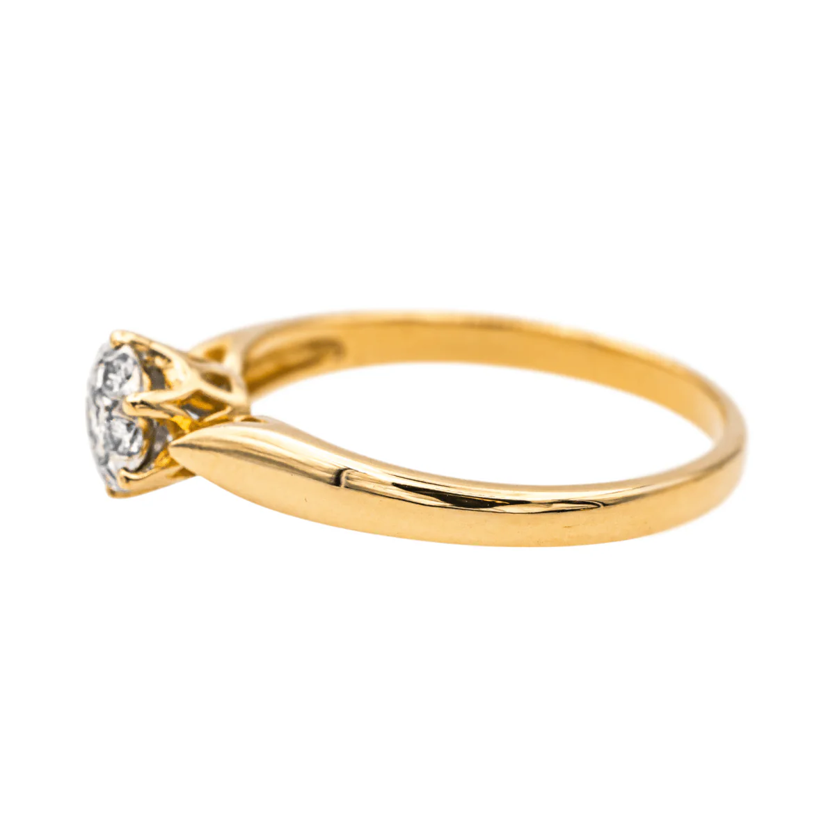 Yellow Gold Diamond Ring - Image 4