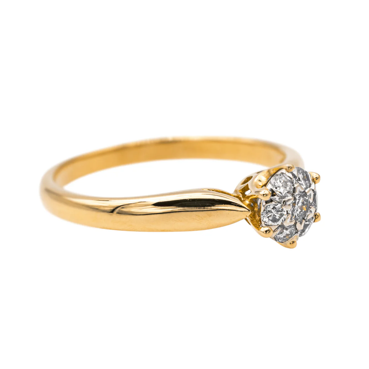 Yellow Gold Diamond Ring - Image 6