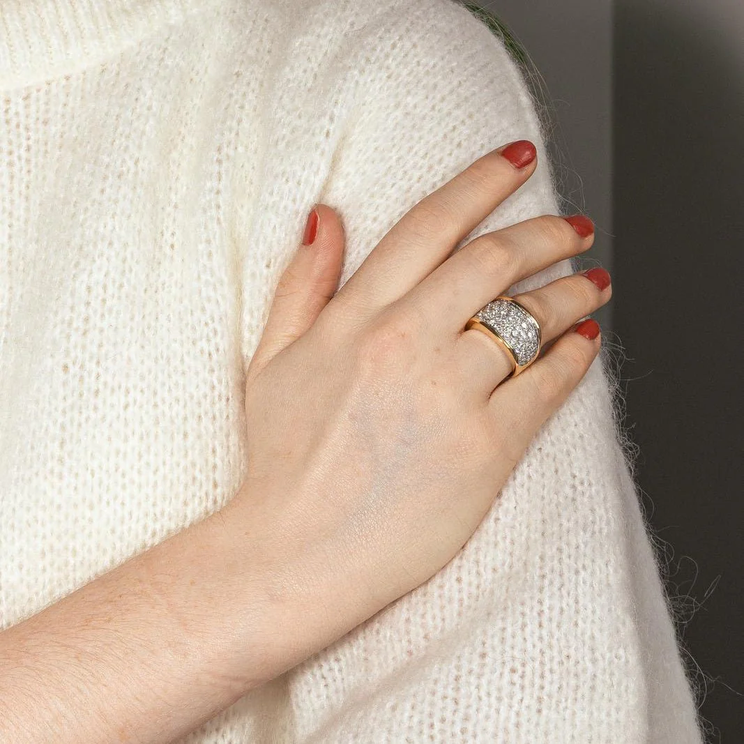 Ring Yellow gold diamond - Image 2