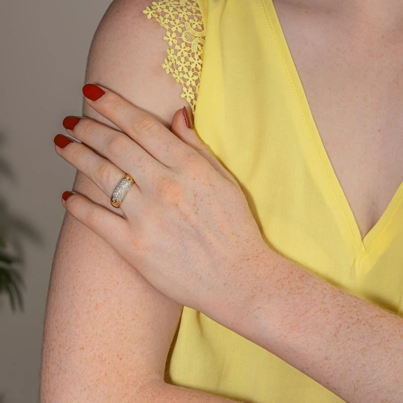 Yellow Gold Diamond Ring - Image 2