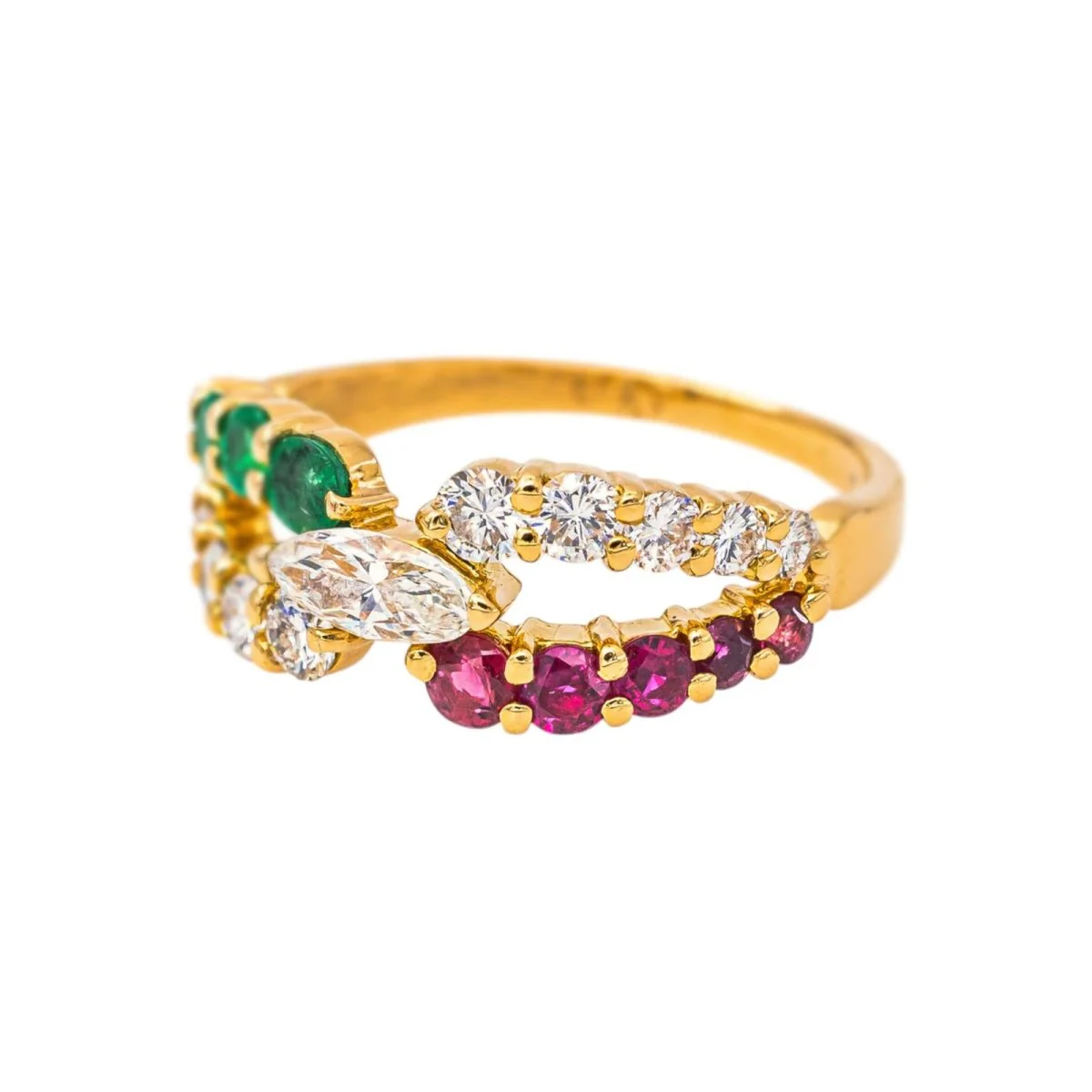 Yellow Gold Diamond Ring - Image 3