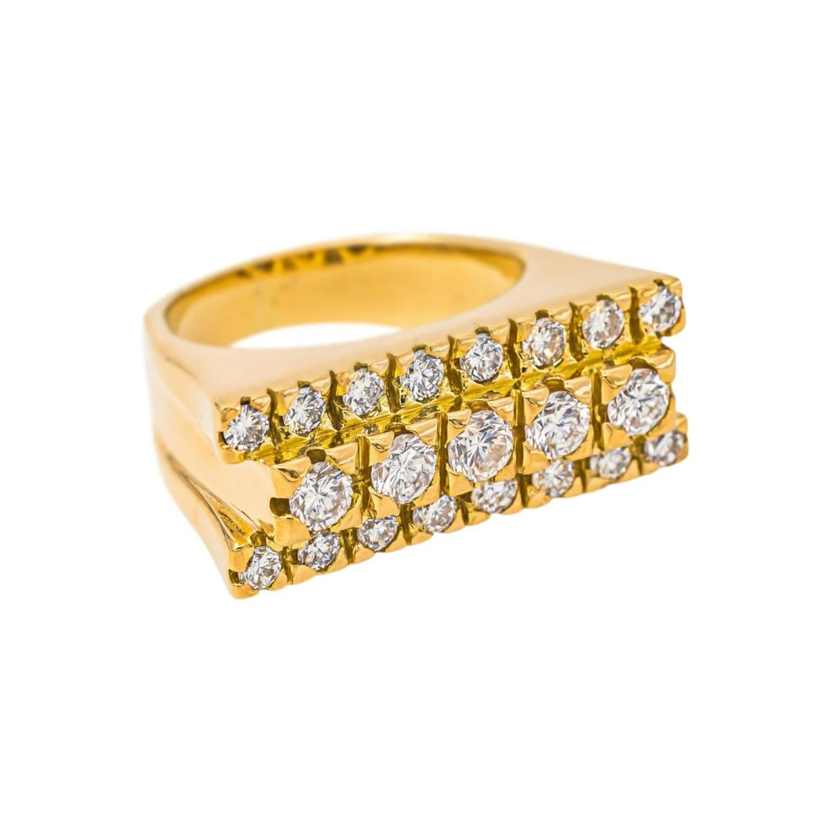 Yellow Gold Diamond Ring - Image 7